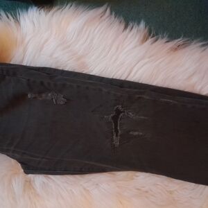 Distressed Black Jeans